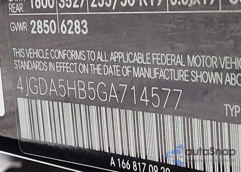 2016 Mercedes-Benz Gle 350 4Matic z USA, uszkodzony, nr VIN 4JGDA5HB5GA714577